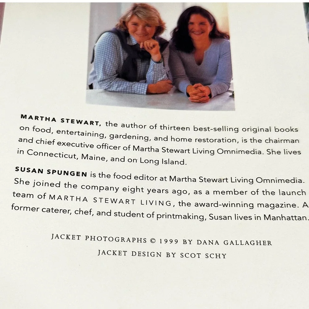 Martha Stewart Hors D'Oeuvres Cookbook Hardcover 1999 Excellent Cottagecore Vtg